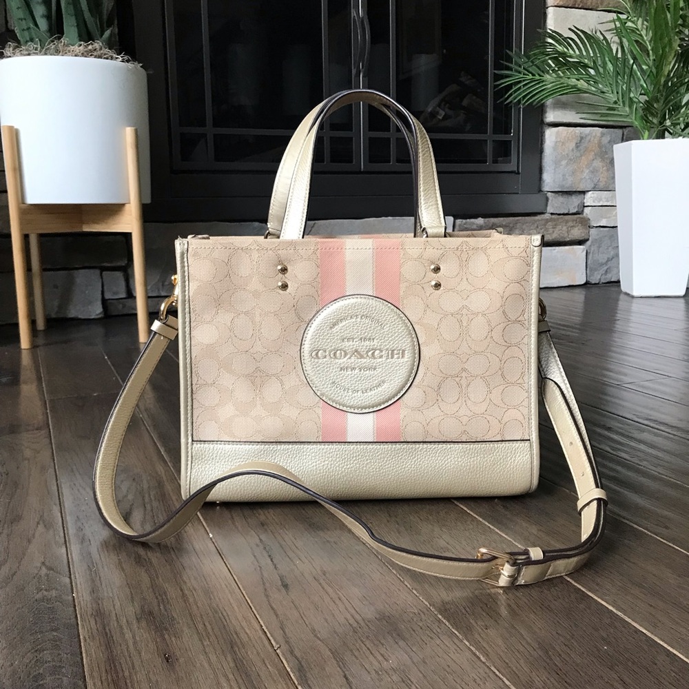 Coach Dempsey Carryall Bag Signature Jacquard With Stripe, Coach Patch CE984 - Picture 15 of 15